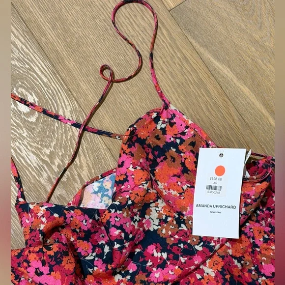 Amanda Uprichard Janet Floral Asymmetrical Dress NWT - Picture 3 of 6